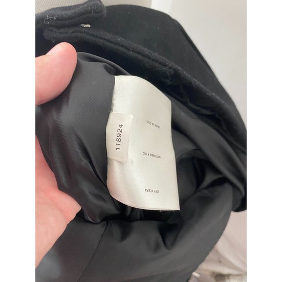 Women’s size 6 (S) Michael Kors Black wool blend full zip heavyweight coat - Picture 9 of 10